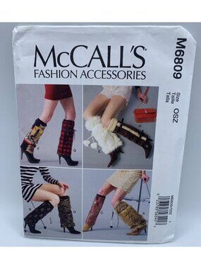 McCall's Misses Boot Wraps Sewing Pattern M6809 - Uncut 2013